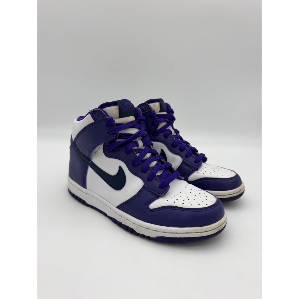 Nike Dunk High Court Purple White Kids Sneakers DH9751-100 5Y